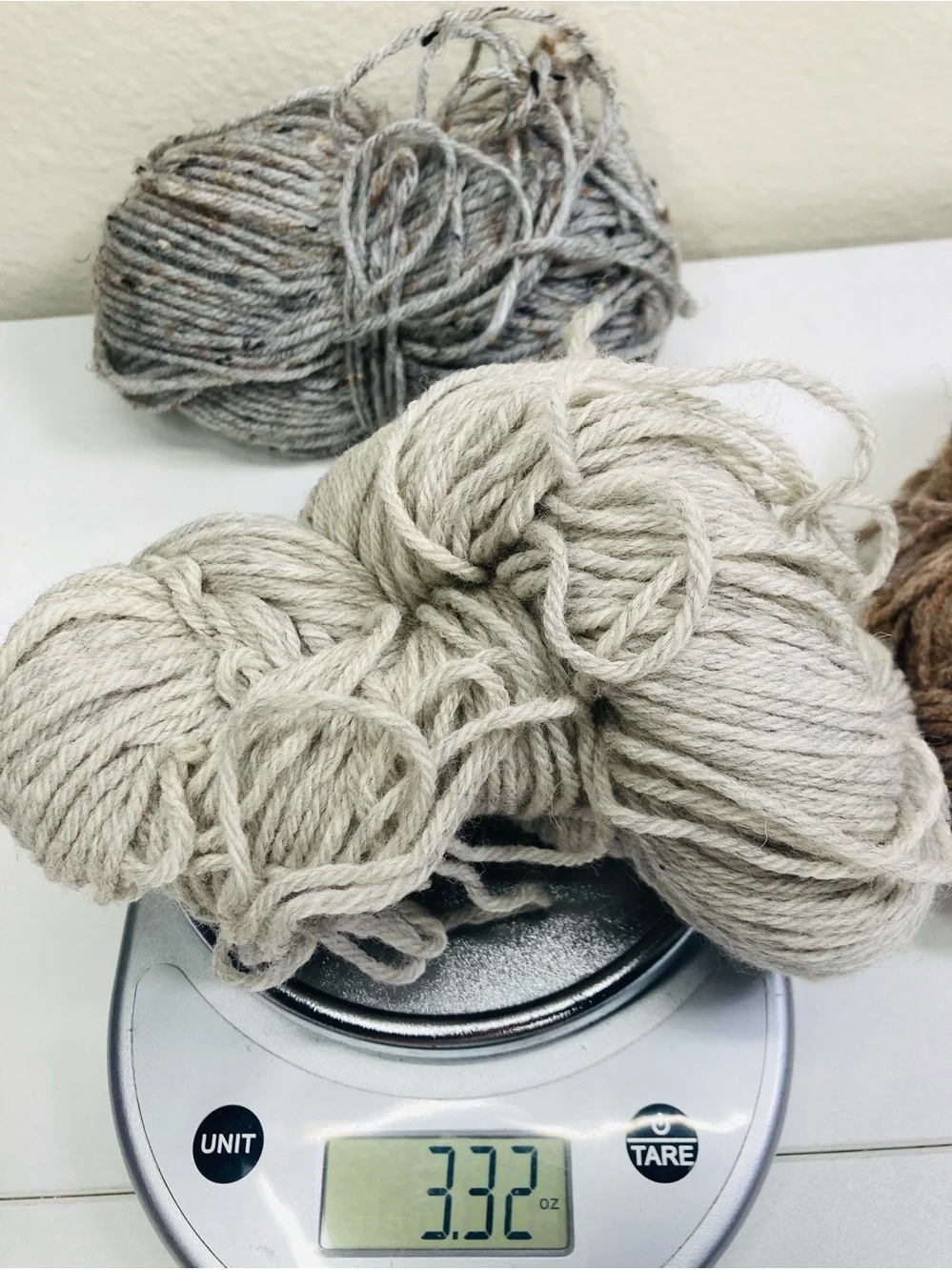 ~11.3 oz Suspected Wool Ease Neutral Tweed Wool Blend Yarn Skeins